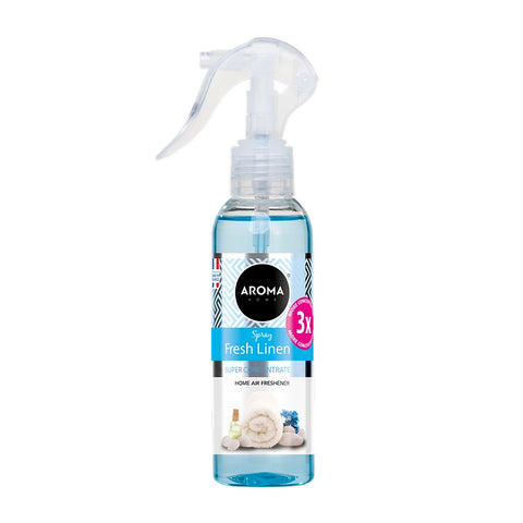HOME & CAR AIR FRESHENER - SPRAY CONCENTRATE – 3x FRESH LINEN 150ML