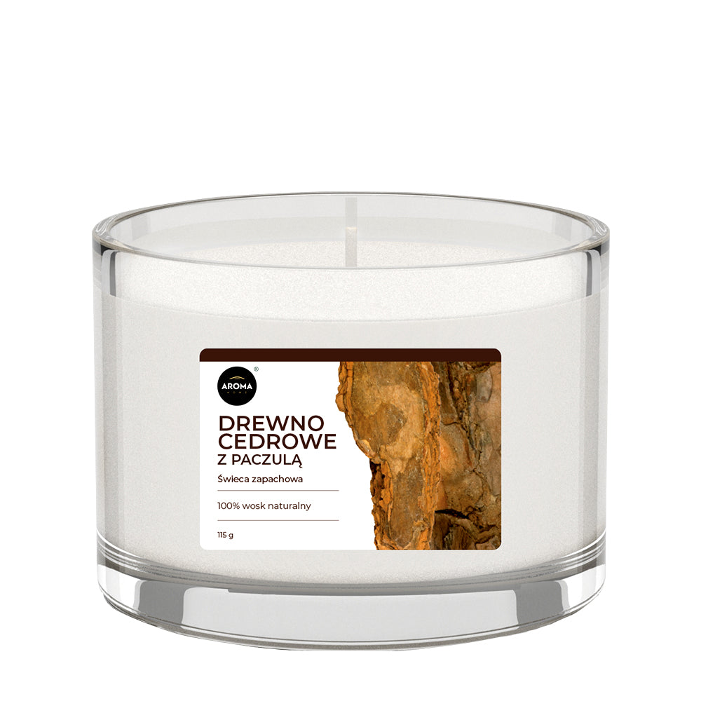 SCENTED CANDLE - BASIC LINE - CEDAR WOOD WITH PATCHOULI