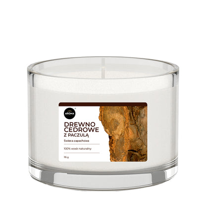 SCENTED CANDLE - BASIC LINE - CEDAR WOOD WITH PATCHOULI