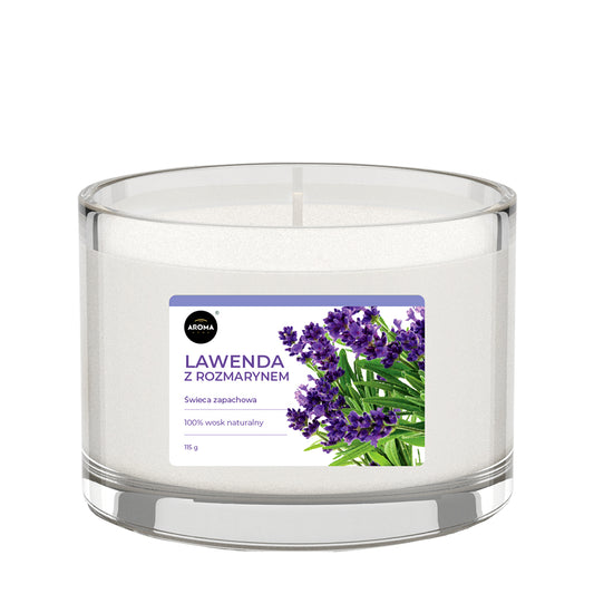 SCENTED CANDLE - BASIC LINE - LAVENDER WITH ROSEMARY