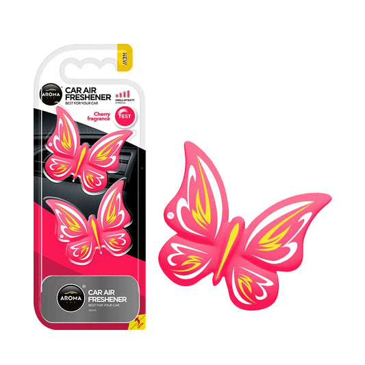 HOME & CAR AIR FRESHENER - POLYMERS BUTTERFLIES - CHERRY