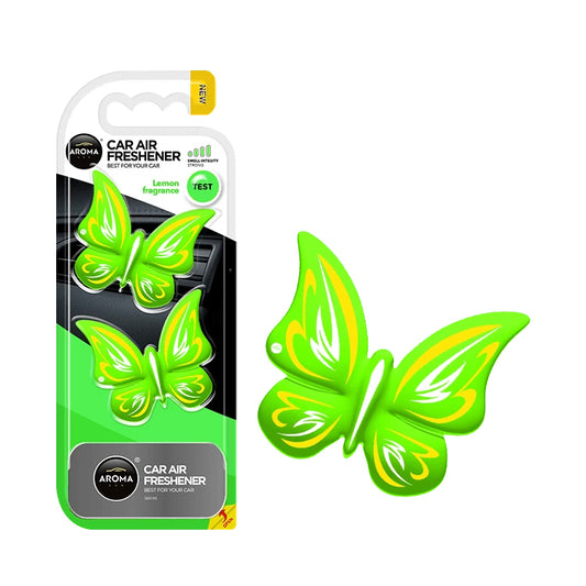 HOME & CAR AIR FRESHENER - POLYMERS BUTTERFLIES - LEMON