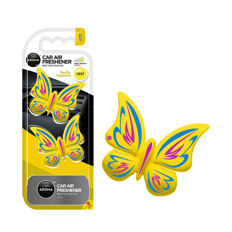 HOME & CAR AIR FRESHENER - POLYMERS BUTTERFLIES - VANILLA