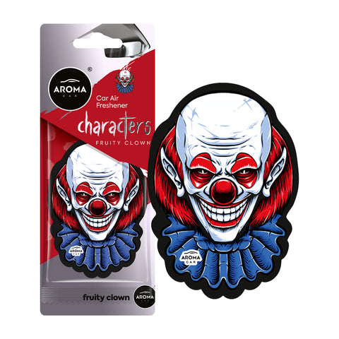 HOME & CAR AIR FRESHENER - CELLULOSE - CHARACTERS – FRUITY CLOWN