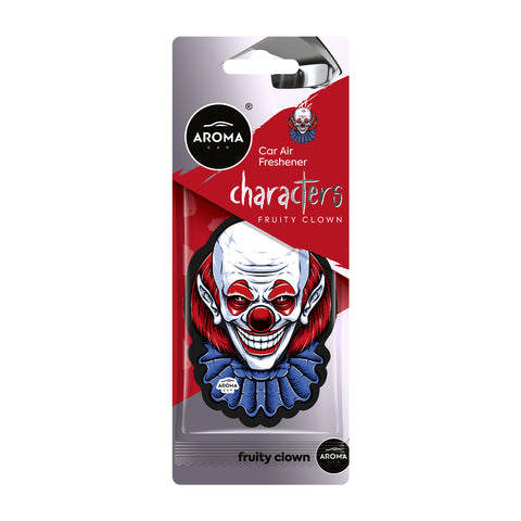 HOME & CAR AIR FRESHENER - CELLULOSE - CHARACTERS – FRUITY CLOWN