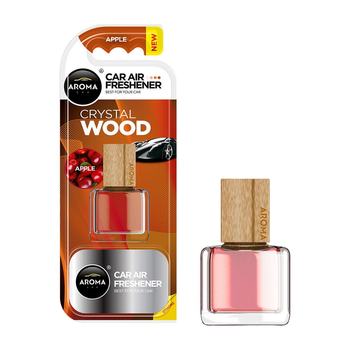 HOME & CAR AIR FRESHENER - CRYSTAL WOOD - APPLE