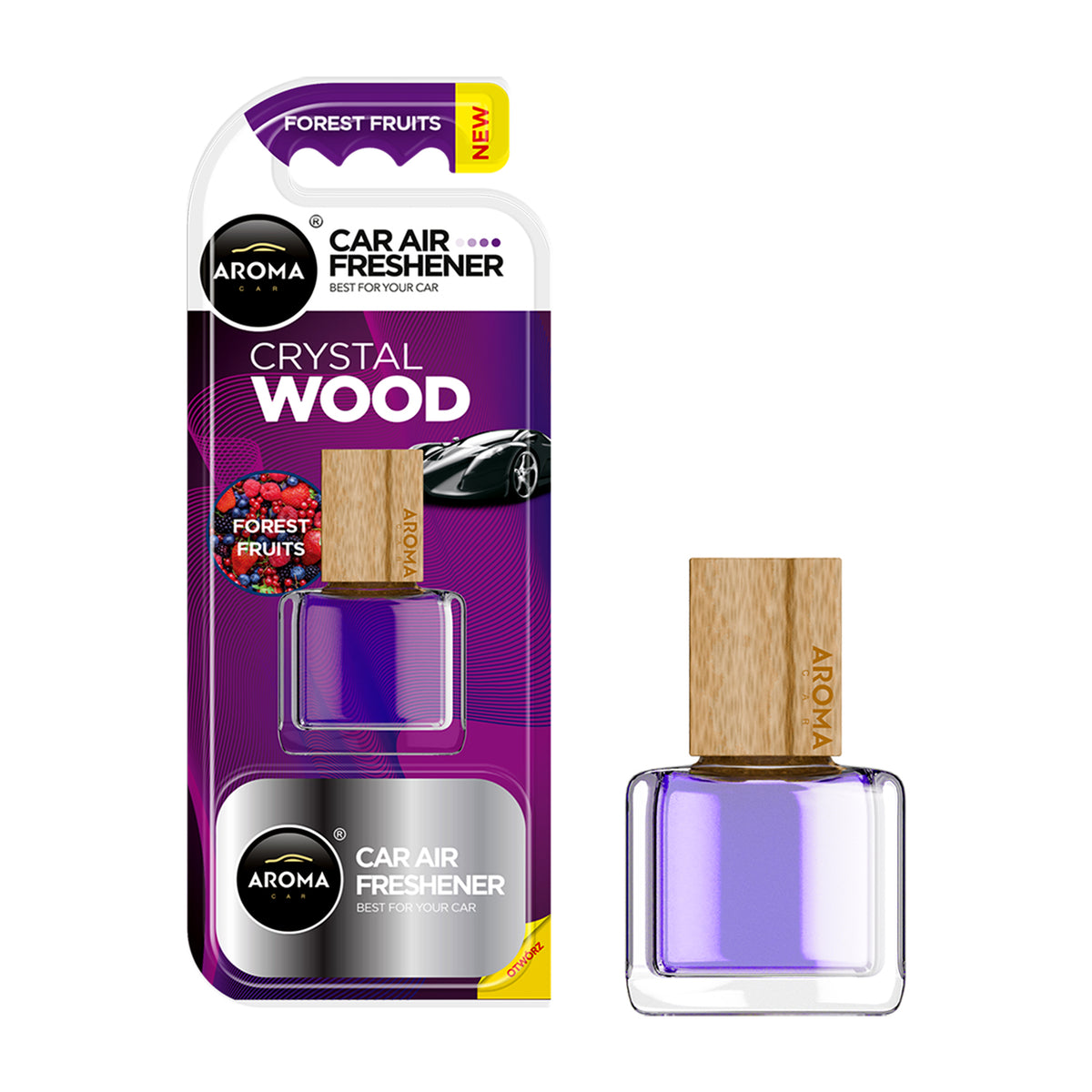 HOME & CAR AIR FRESHENER - CRYSTAL WOOD - FOREST FRUITS