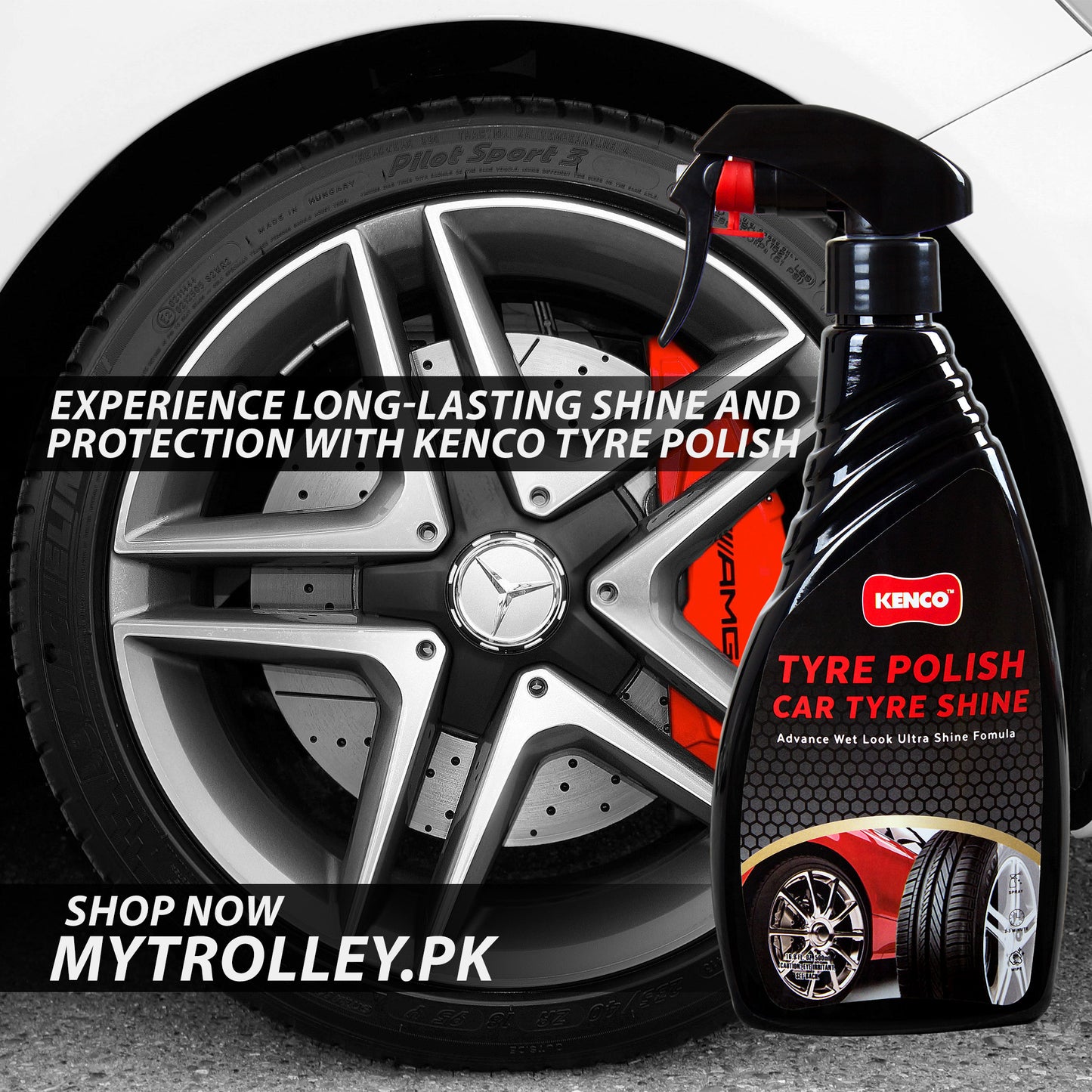 TYRE POLISH CAR TYRE SHINE  500 ML