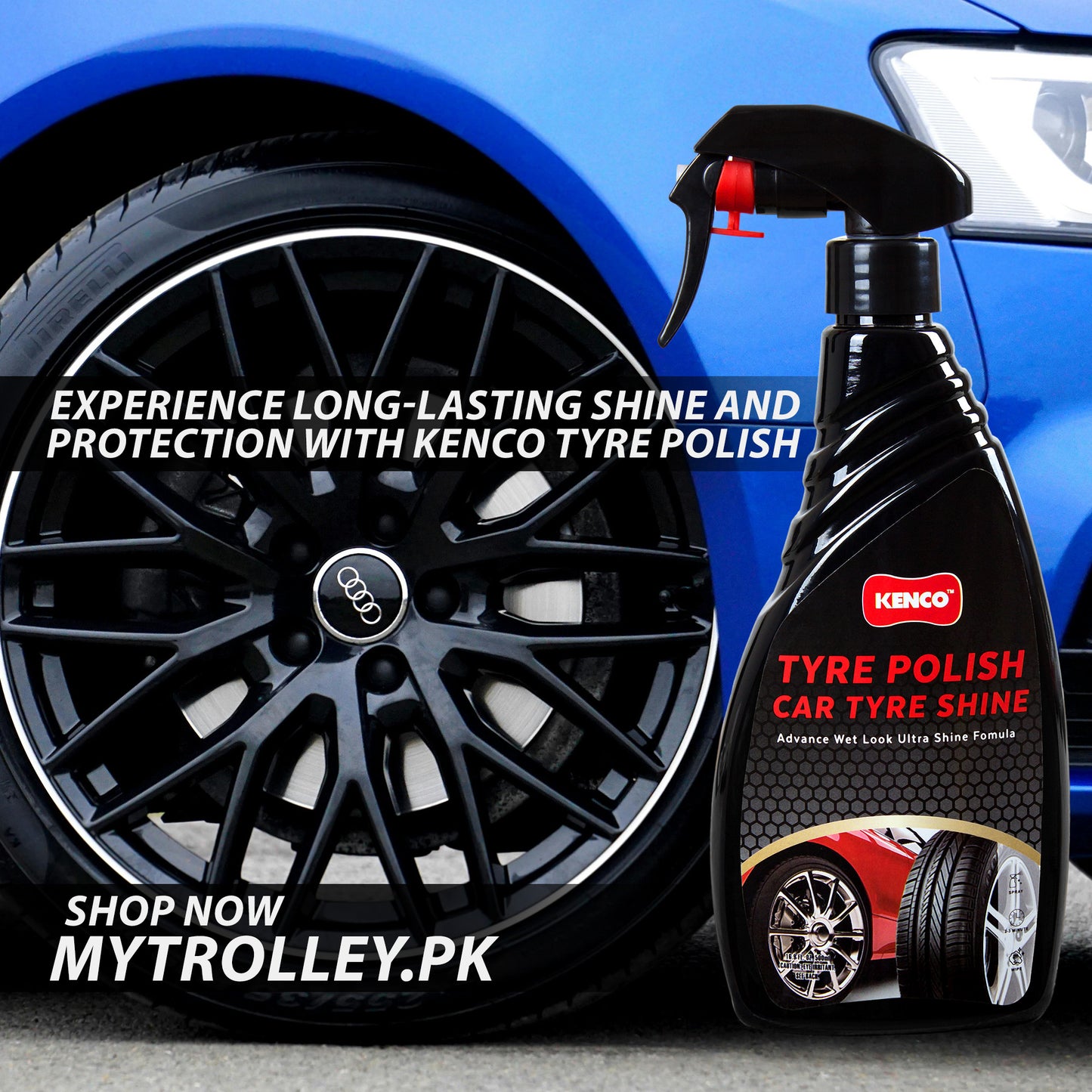 TYRE POLISH CAR TYRE SHINE  500 ML