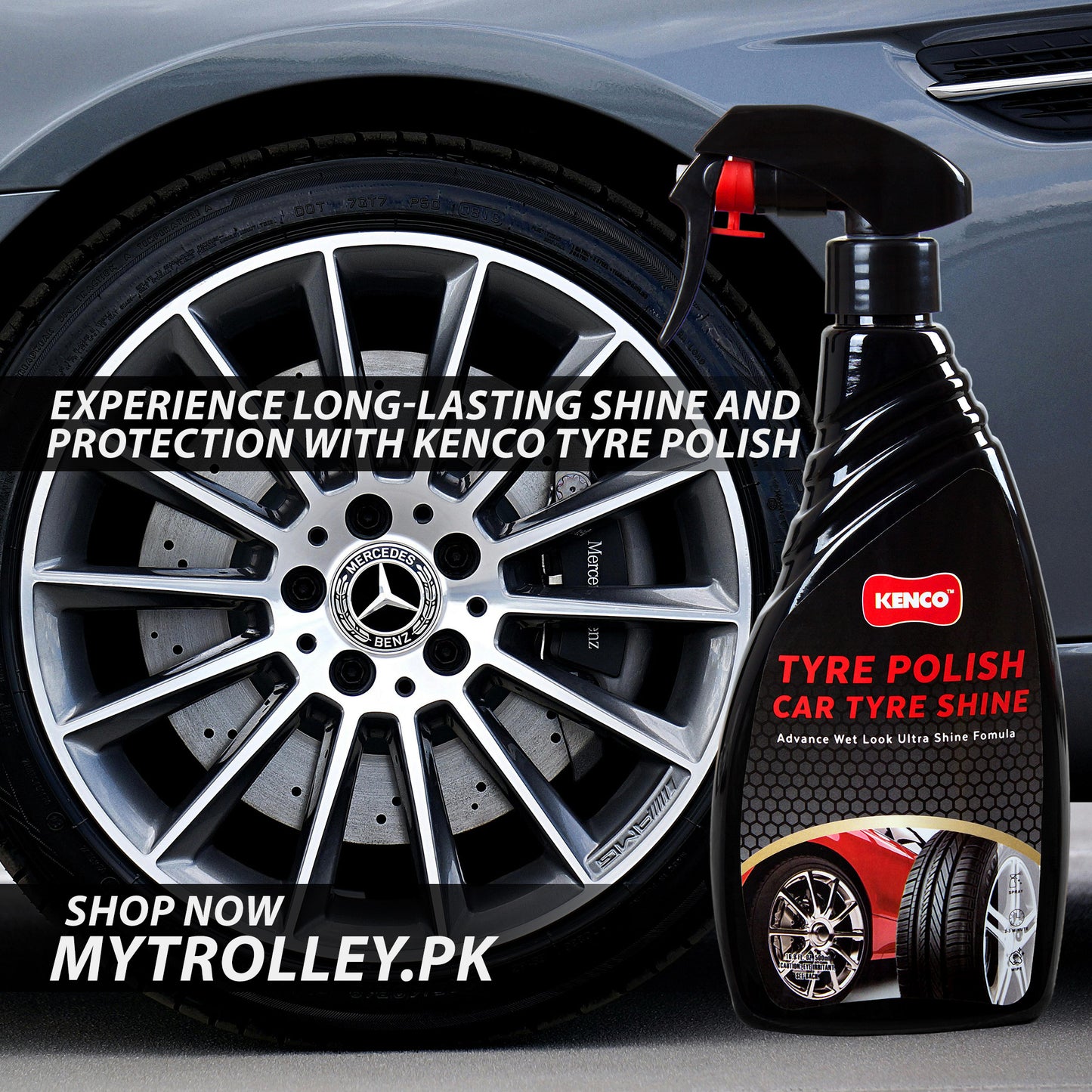 TYRE POLISH CAR TYRE SHINE  500 ML