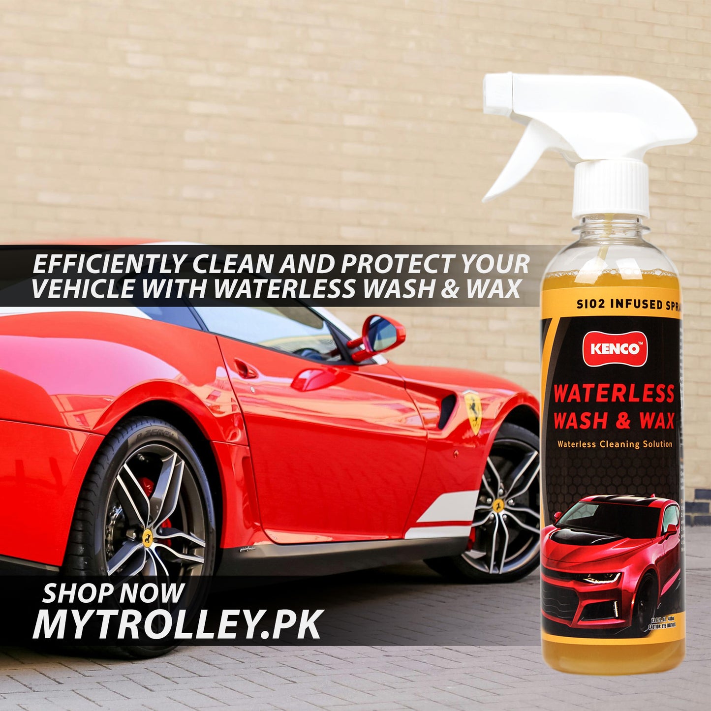 WATERLESS WASH & WAX 400 ML