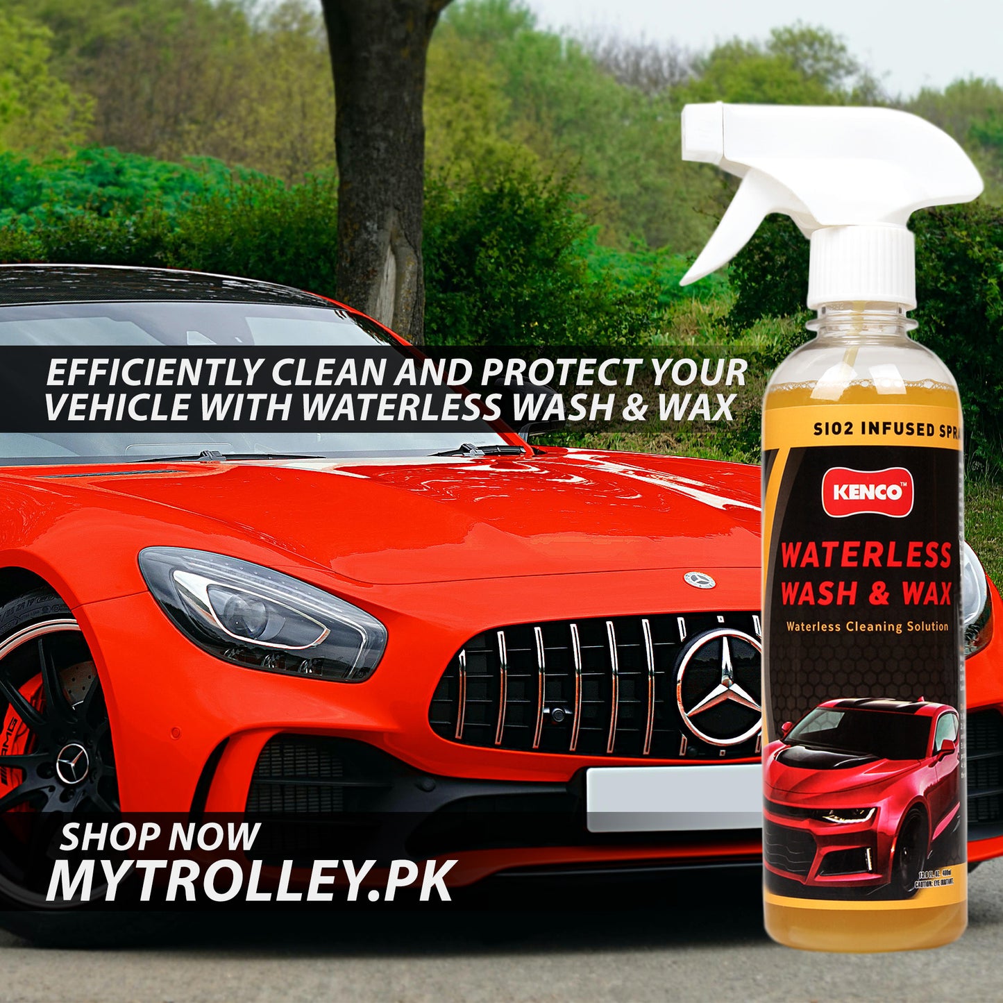 WATERLESS WASH & WAX 400 ML