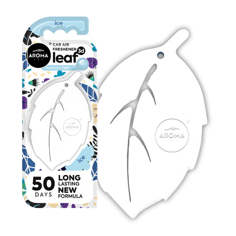 HOME & CAR AIR FRESHENER - POLYMER - LEAF 3D ICE
