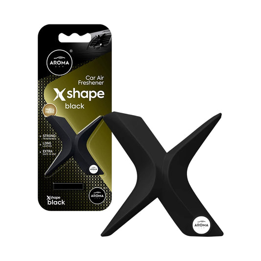 HOME & CAR AIR FRESHENER - POLYMERS - X SHAPE BLACK